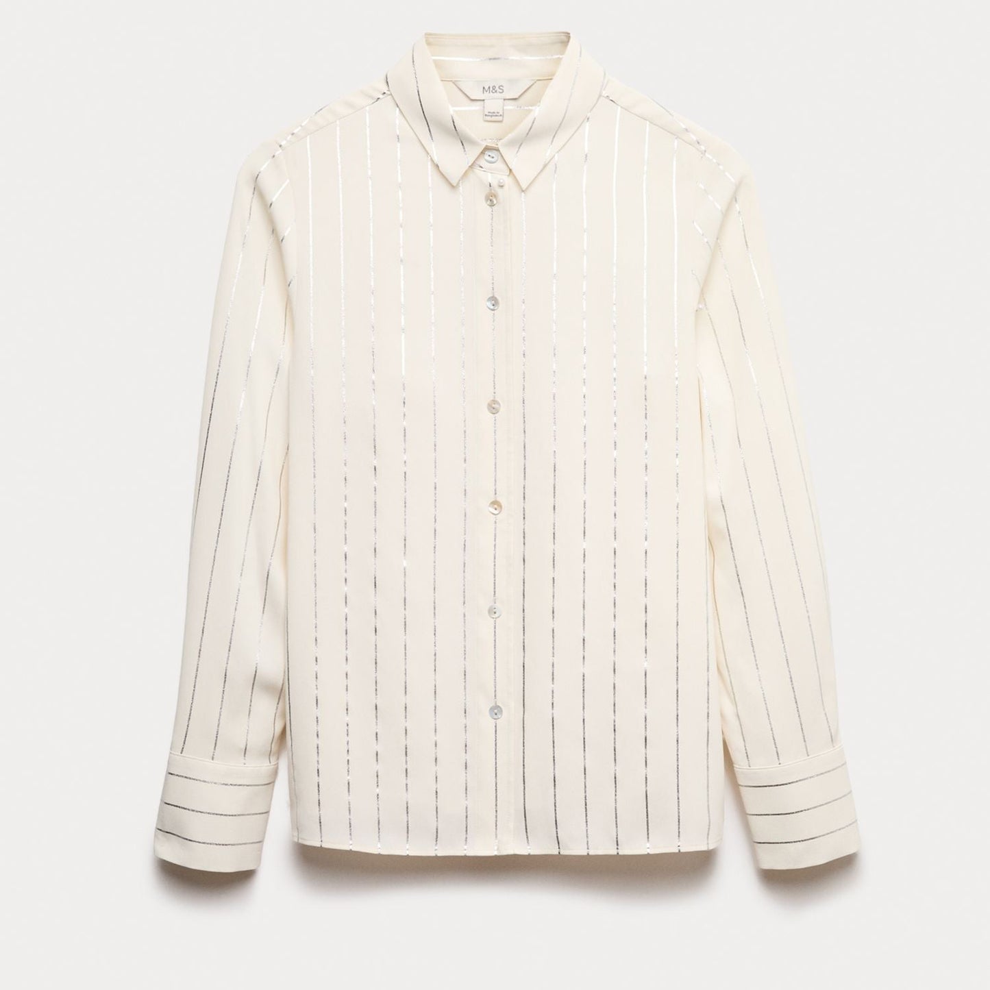 M&S foil printed shimmer shirt