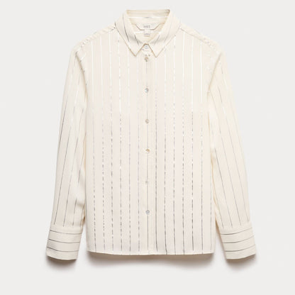 M&S foil printed shimmer shirt
