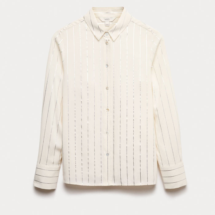 M&S foil printed shimmer shirt