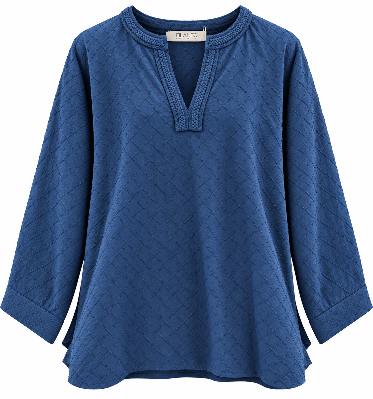Filanto Dark Blue Shirt with Embroidery - L