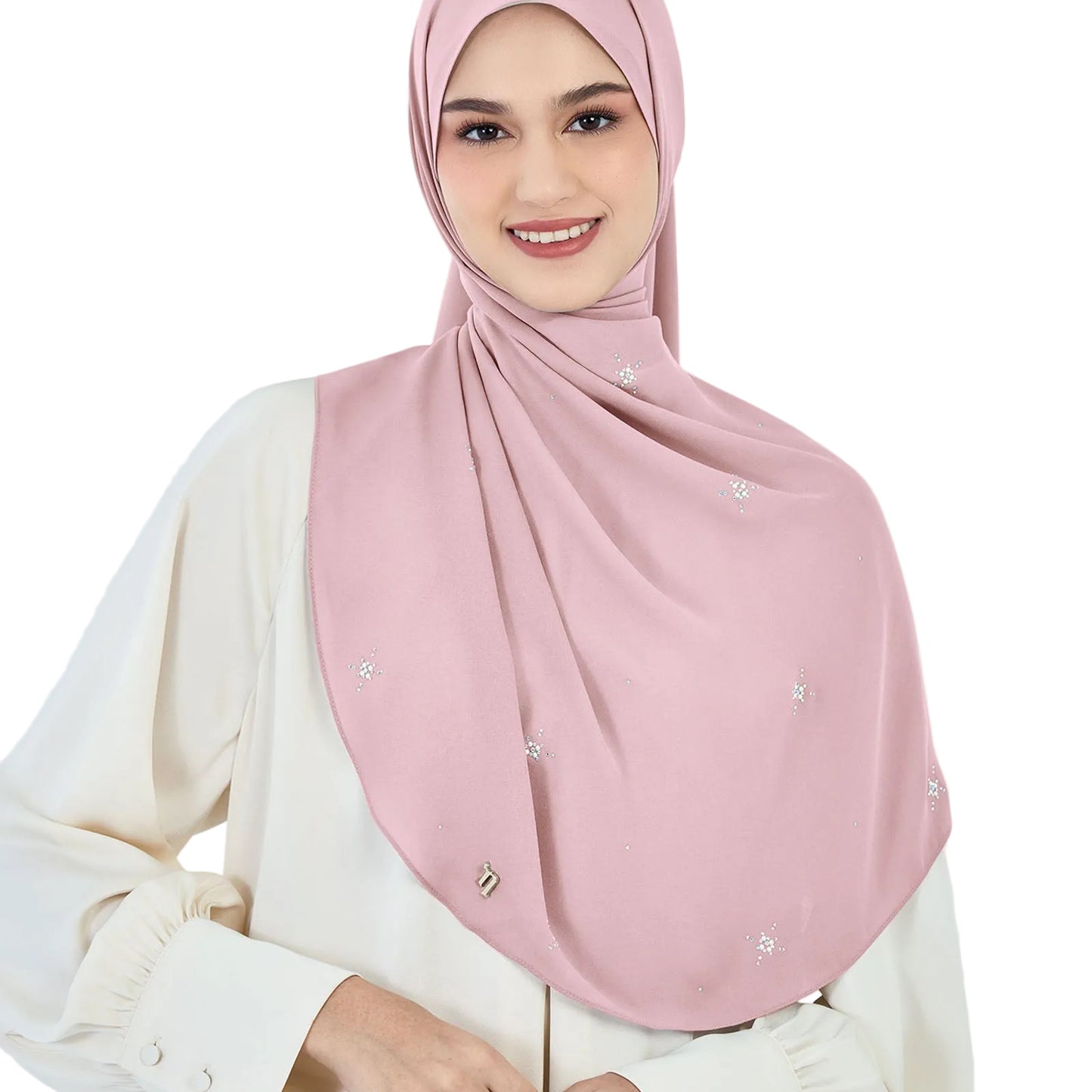 Naelofar crystal chiffon shawl primrose