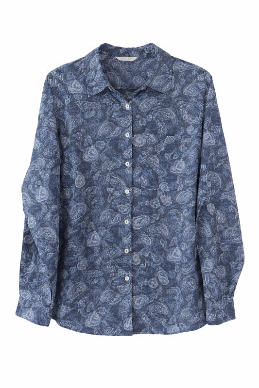 Filanto Paisly Pattern Shirt Blue