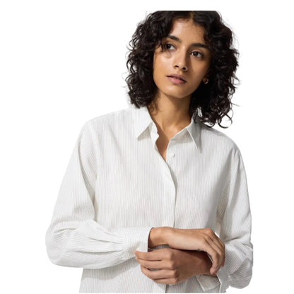 Uniqlo Rayon Shirt Off White