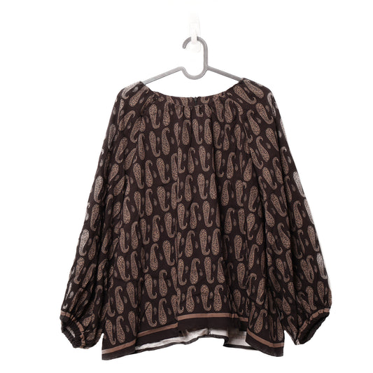 Filanto gold paisley pattern top black
