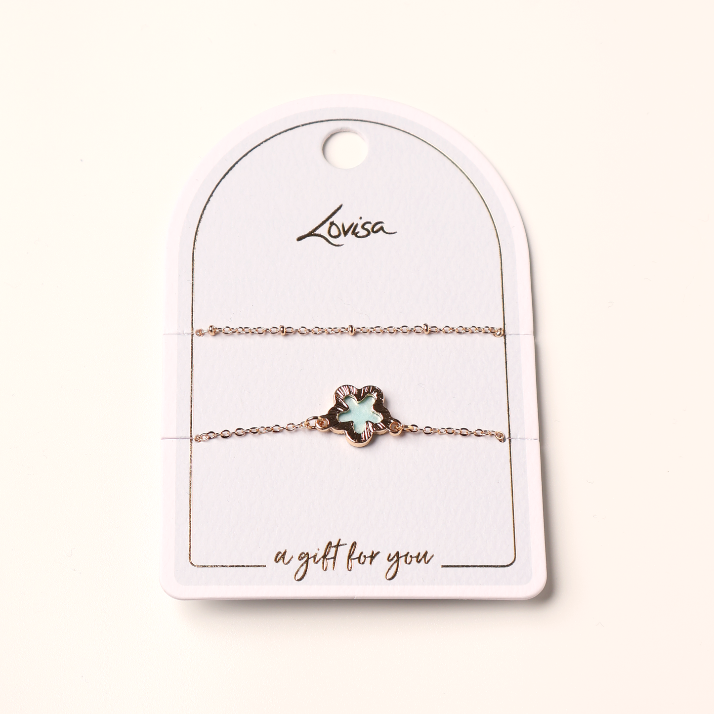 Bracelet 2 pc Clover Shape