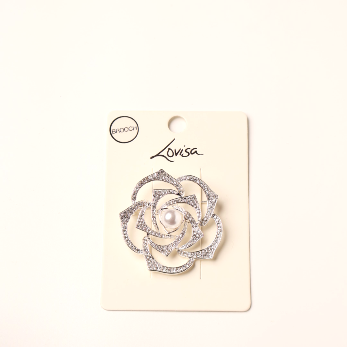 Brooch Gold Enamel Flower