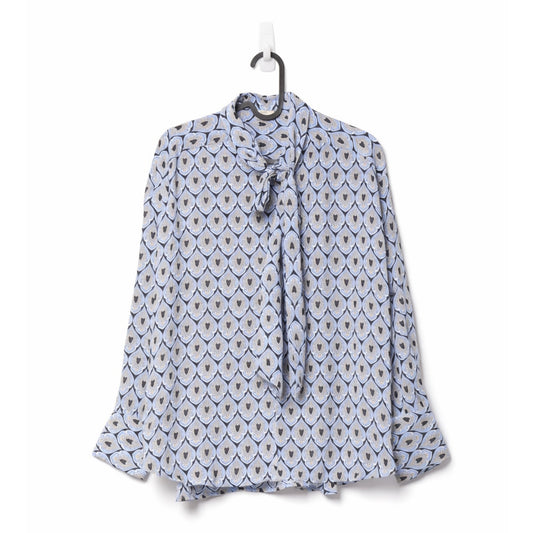 Filanto blue printed blouse polyester