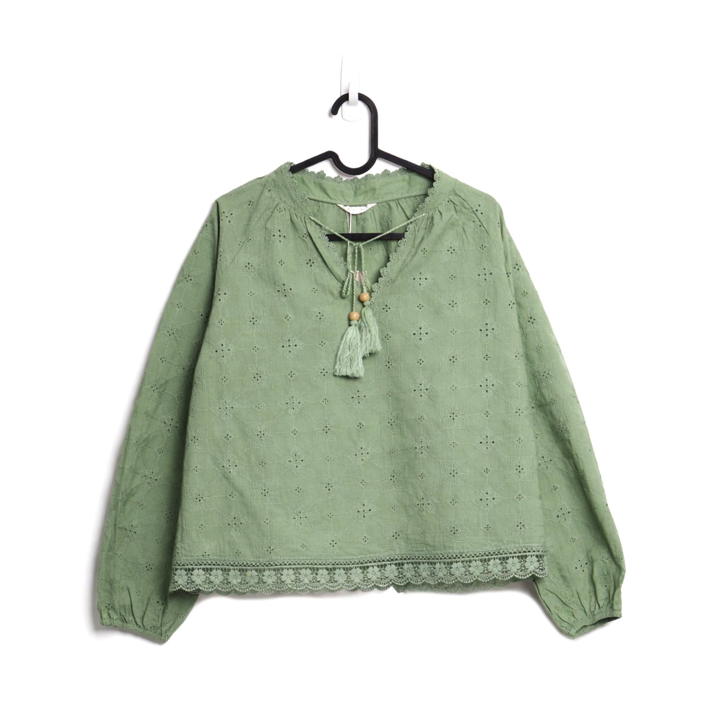 Filanto embroidered green top