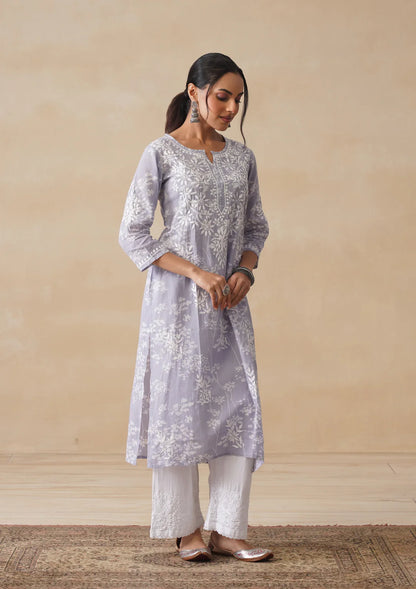 Zainab Chikankari Grey