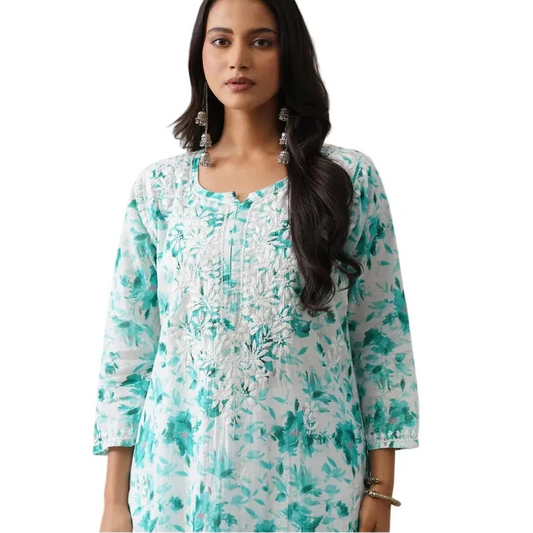 Zainab Chikankari Light Blue