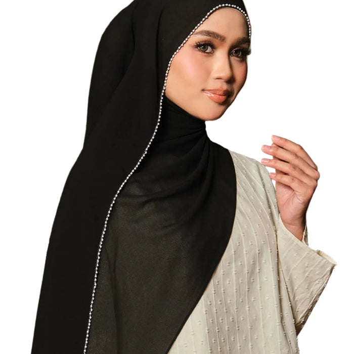 Poplook - Beaded chiffon shawl