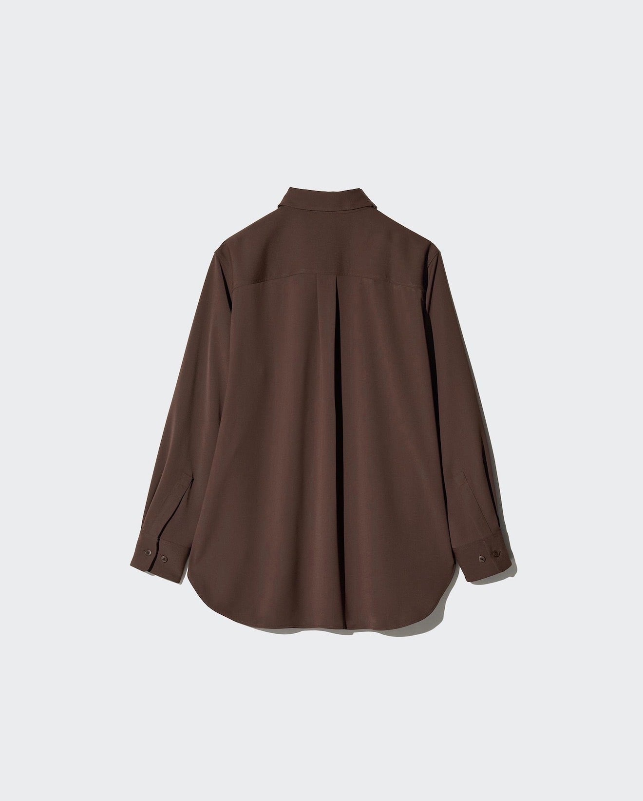 Uniqlo drape shirt-brown