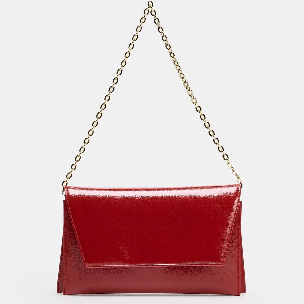 Zara double shoulder strap bag red