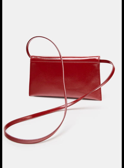 Zara double shoulder strap bag red