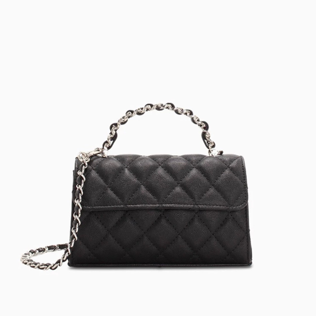 Vincci faux leather black bag