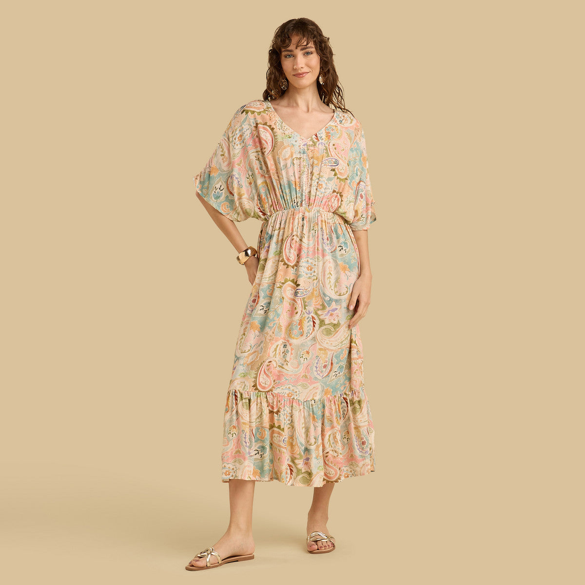 Max paisley print dress