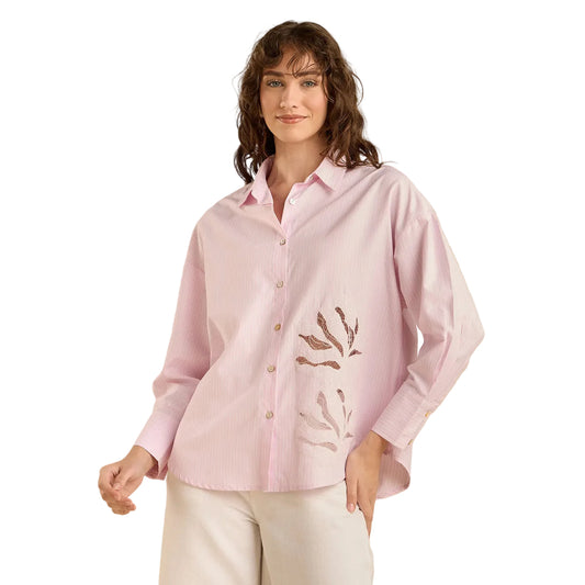 Max striped pink poplin shirt