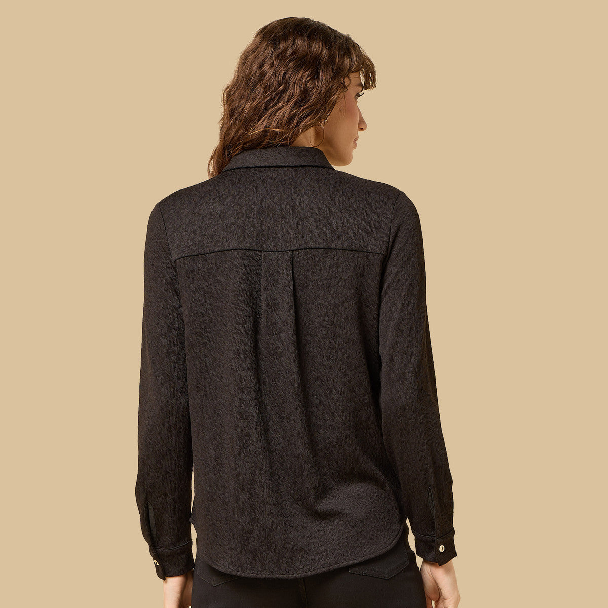 Max viscose black shirt