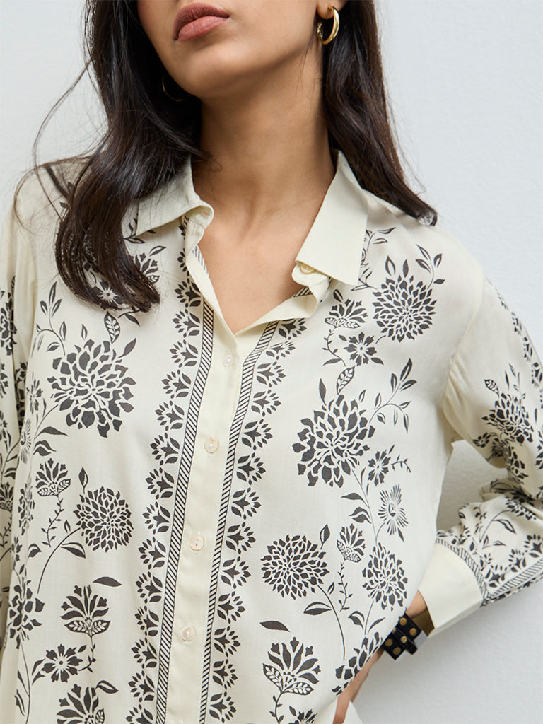 Westside code set floral off white S