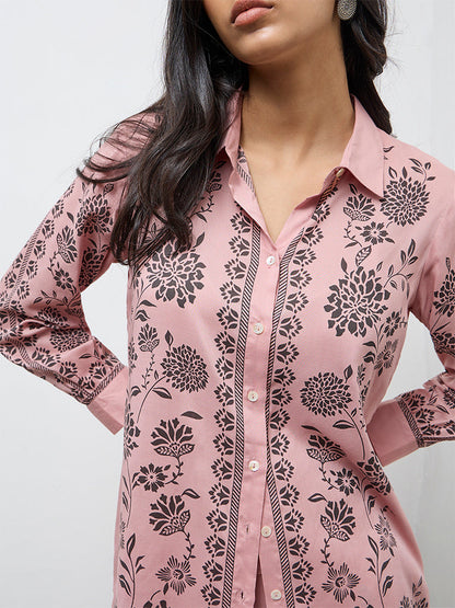 Westside code set floral pink M