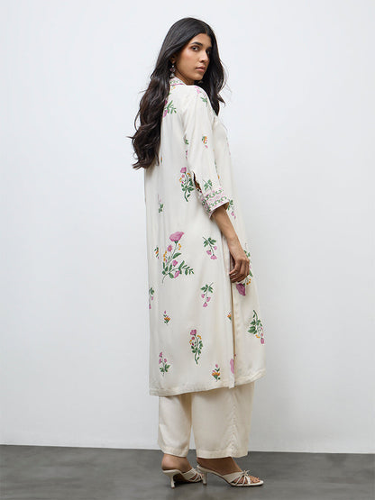 Westside off white printed kurta M