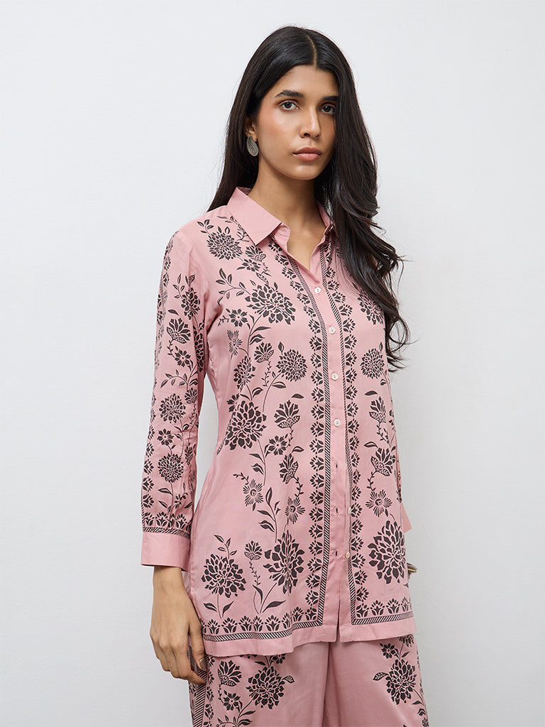 Westside code set floral pink M