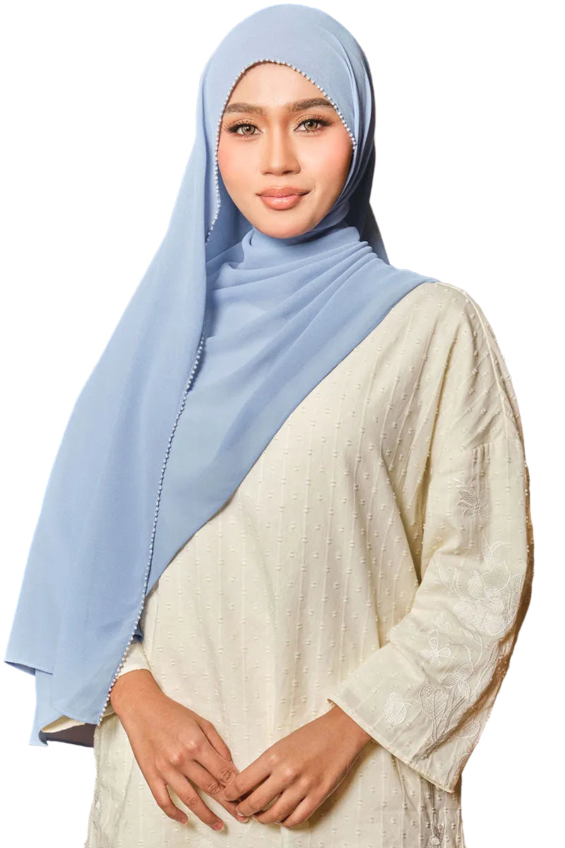 Poplook - Beaded chiffon shawl