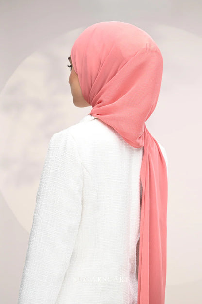 Sugar wide pleated tea shawl