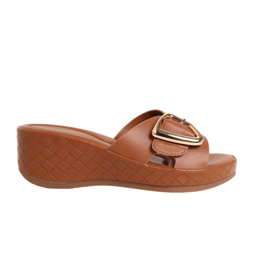 Vincci Comfort Wedge Brown
