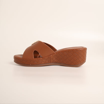 Vincci Comfort Wedge Brown