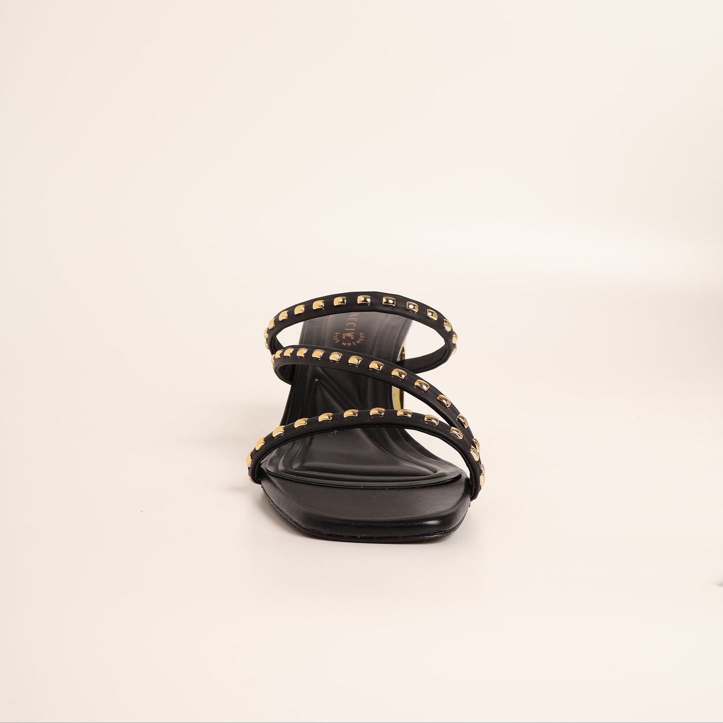 Vincci Gold Block Heel