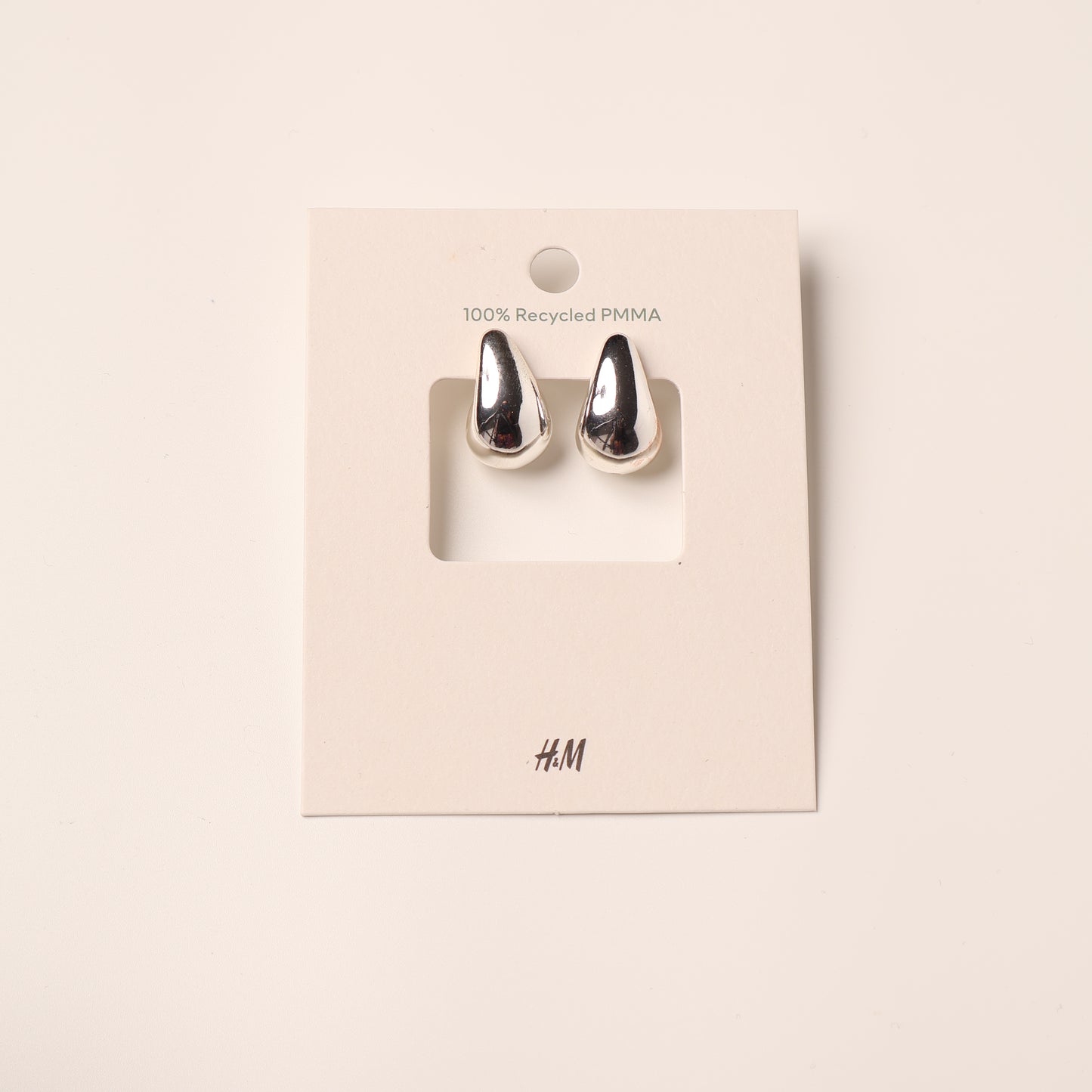 H&M Earring Silver Chunky Hoop
