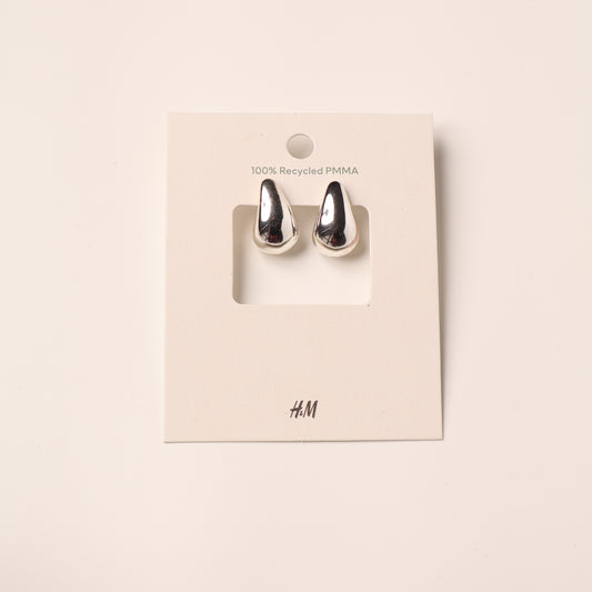H&M Earring Silver Chunky Hoop
