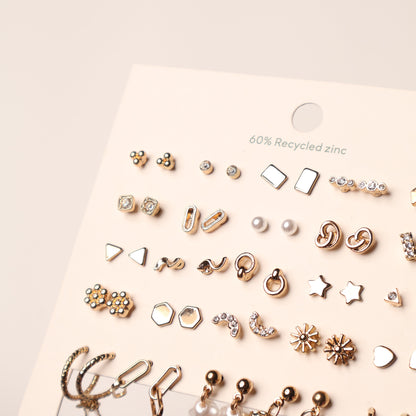 H&M Earrings Multiple Pack Gold Studs