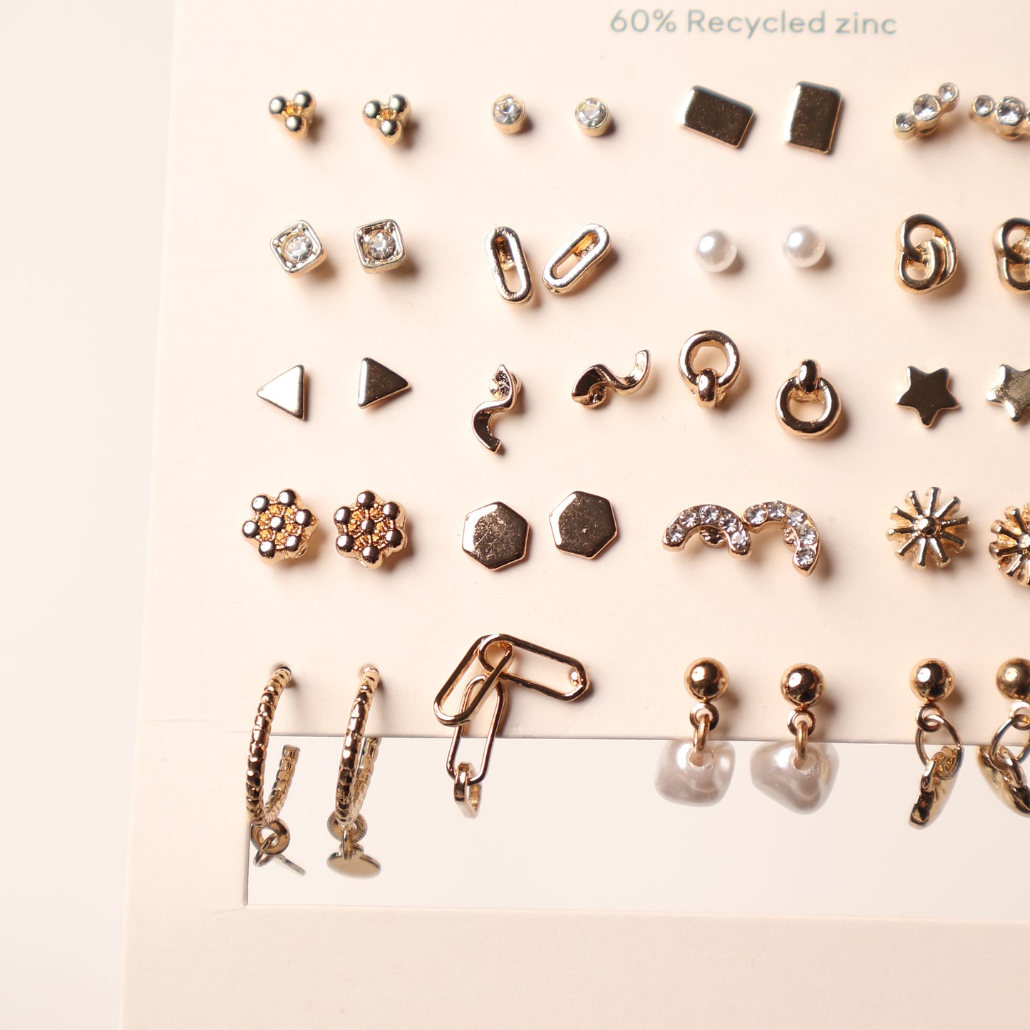 H&M Earrings Multiple Pack Gold Studs