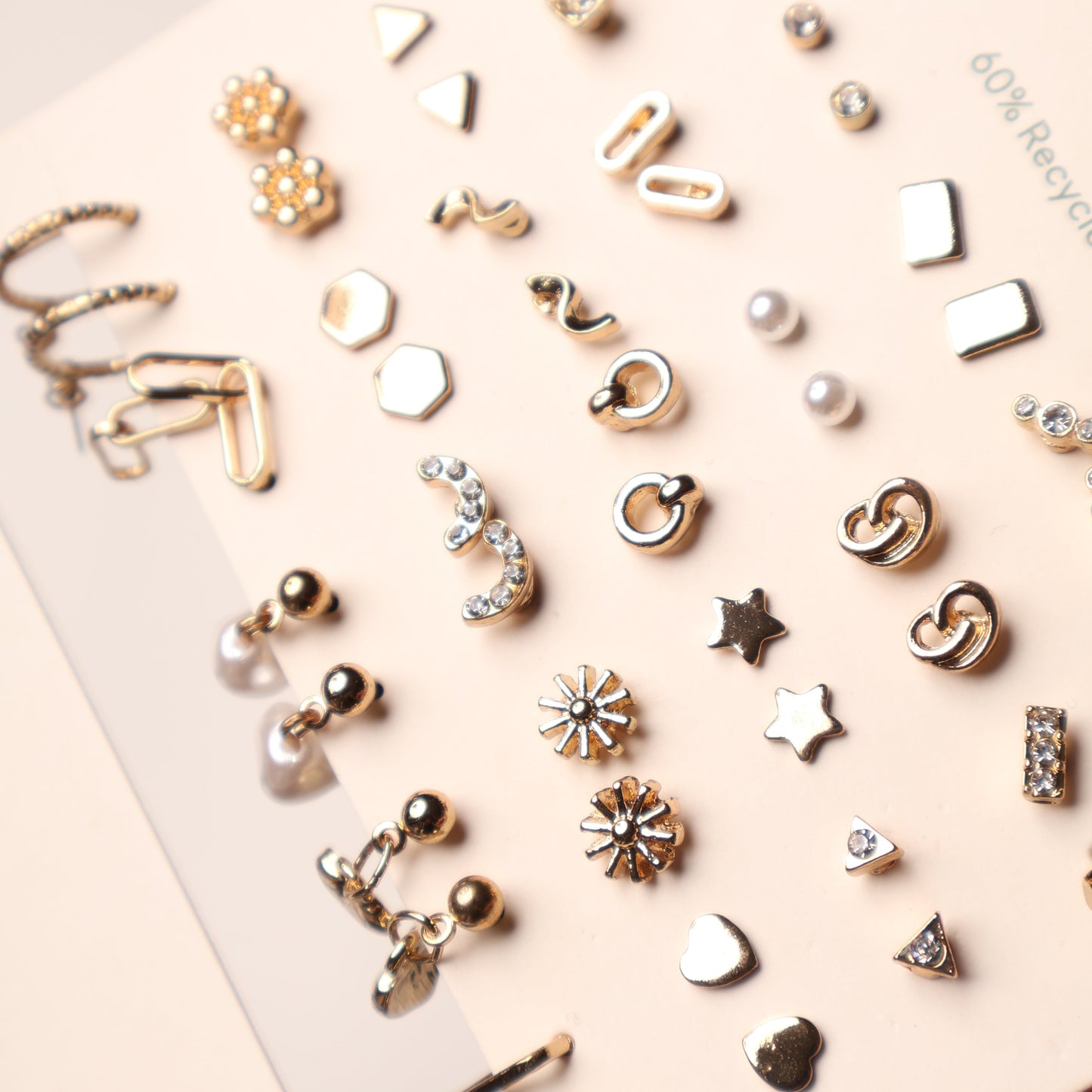 H&M Earrings Multiple Pack Gold Studs