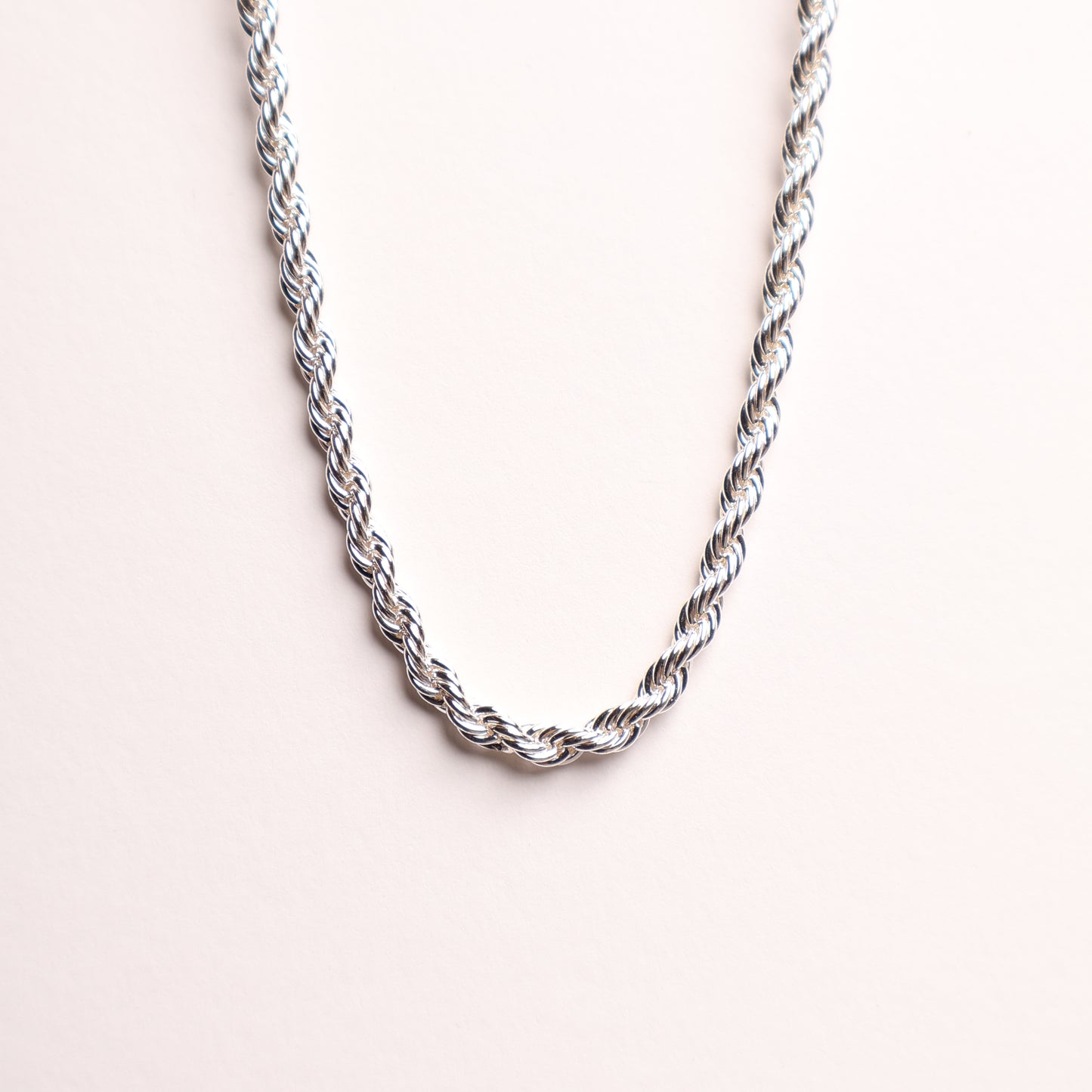 H&M Necklace Silver Twisted Chain