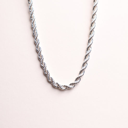 H&M Necklace Silver Twisted Chain