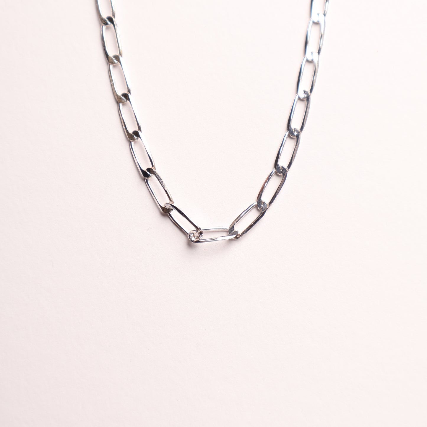 H&M Necklace Silver Paper Clip Chain