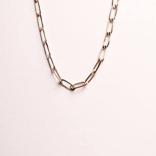 H&M Necklace Gold Paper Clip Chain