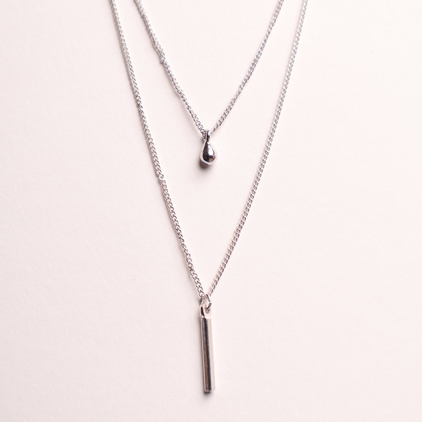 H&M Necklace with Pendant Silver Bardrop