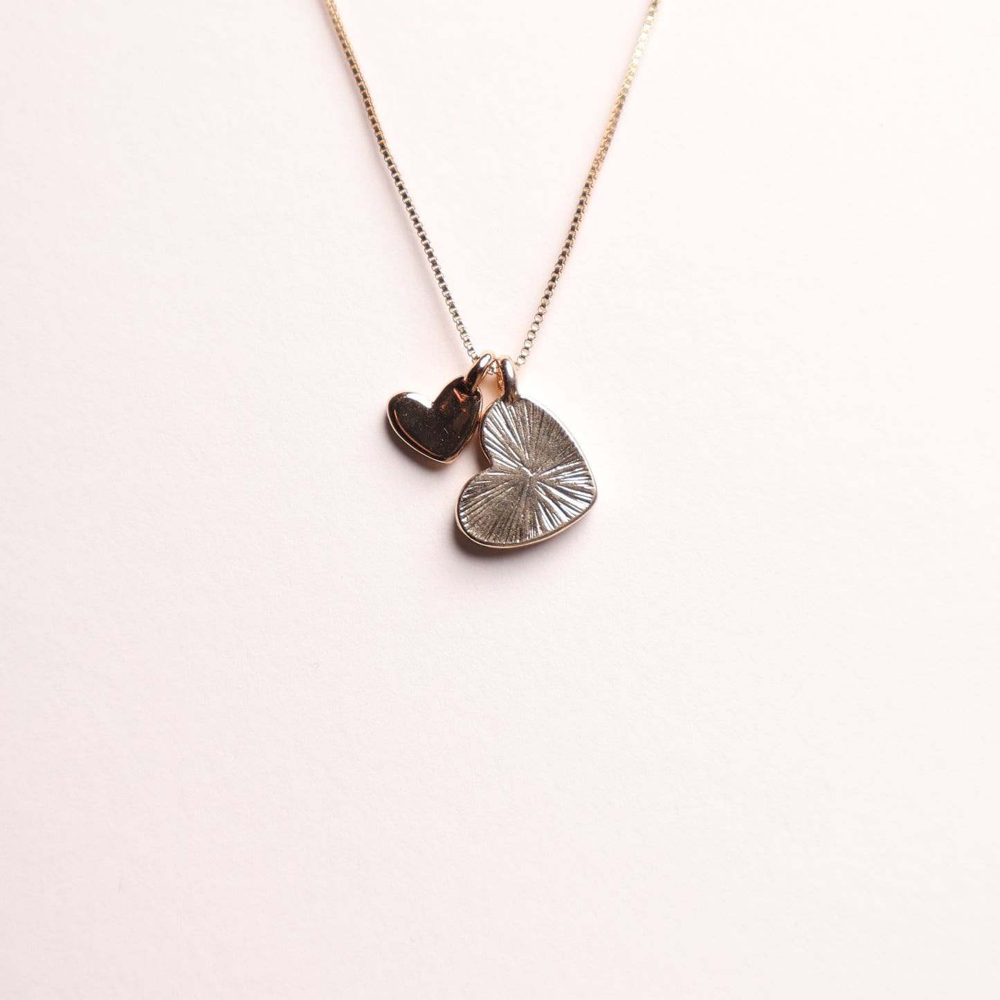H&M Necklace with Pendant Dual Heart