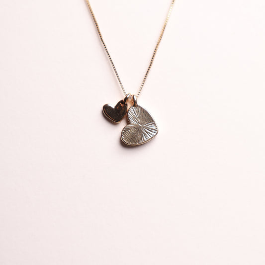 H&M Necklace with Pendant Dual Heart