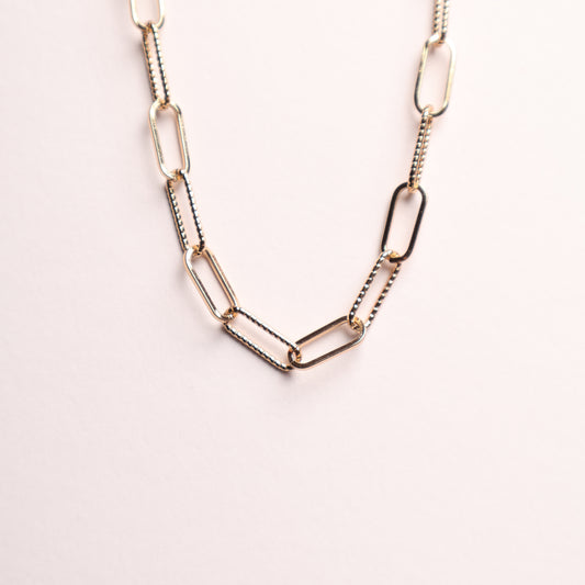 H&M Necklace Gold Paper Clip