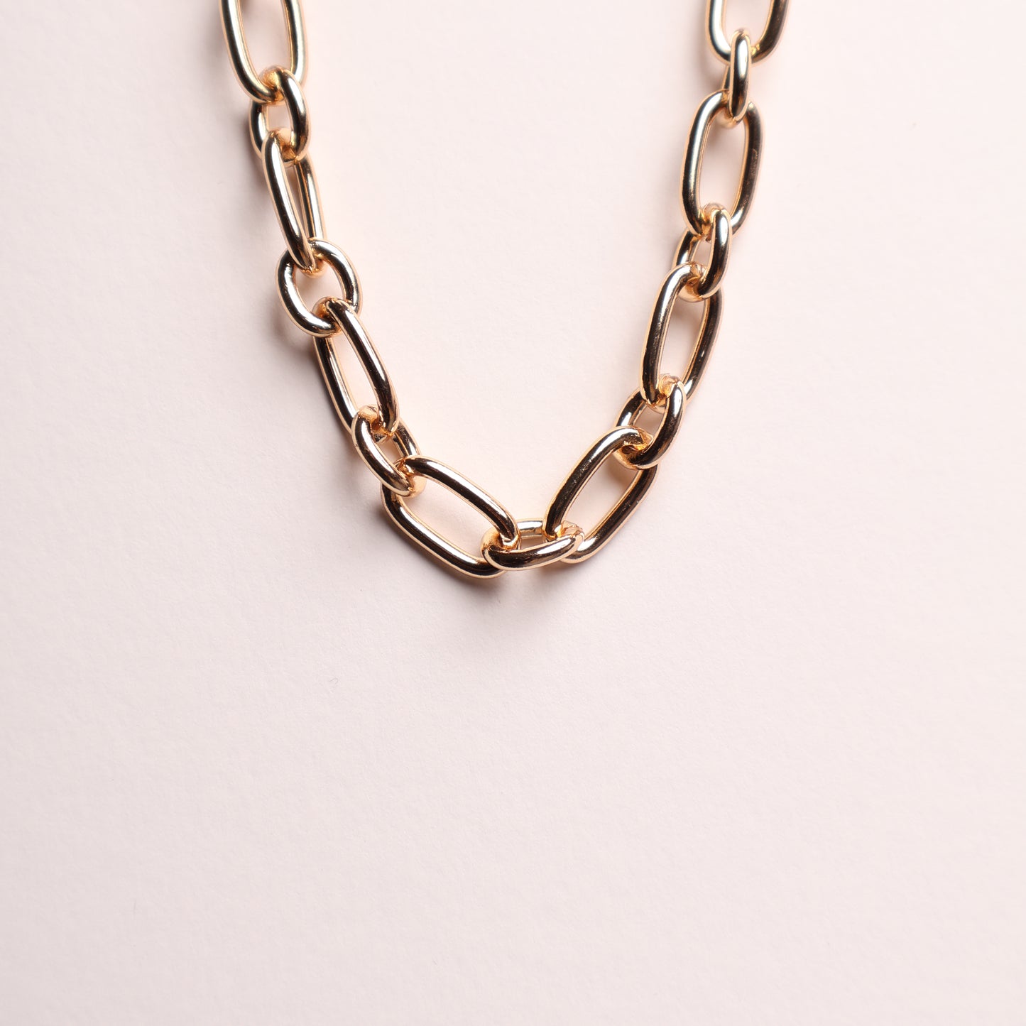 H&M Necklace Gold Paper Clip Chain