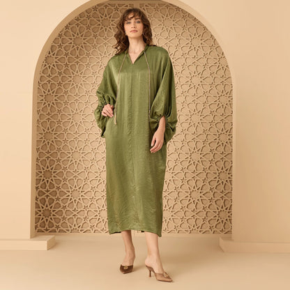 Max kaftan dress with chain