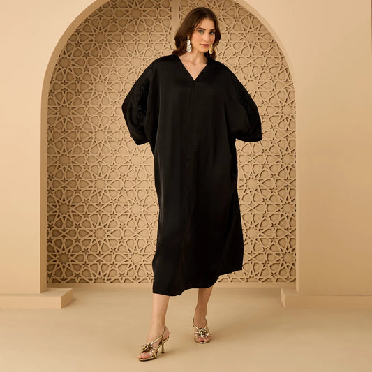 Max embellished V-neck kaftan dress