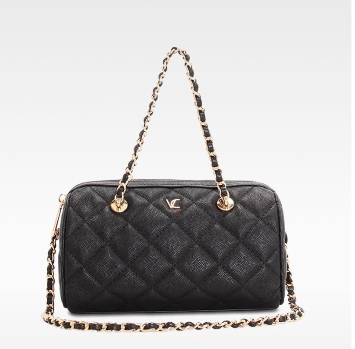 Vincci bowling bag with gold chain