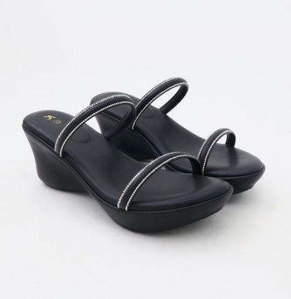 Vincci comfort wedge black