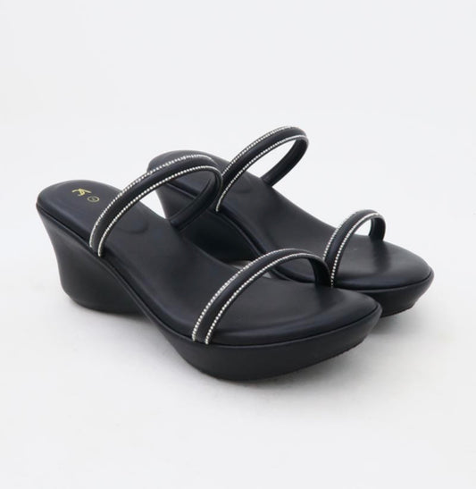 Vincci comfort wedge black